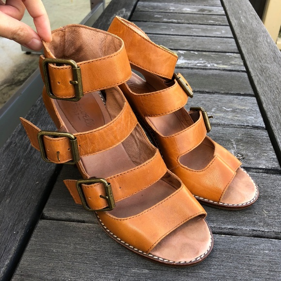 Madewell Brown Leather Sandals - Picture 3 of 8